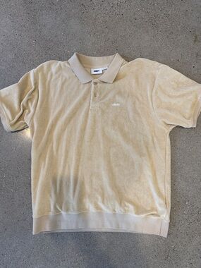 Obey Men's Tan Terry Polo